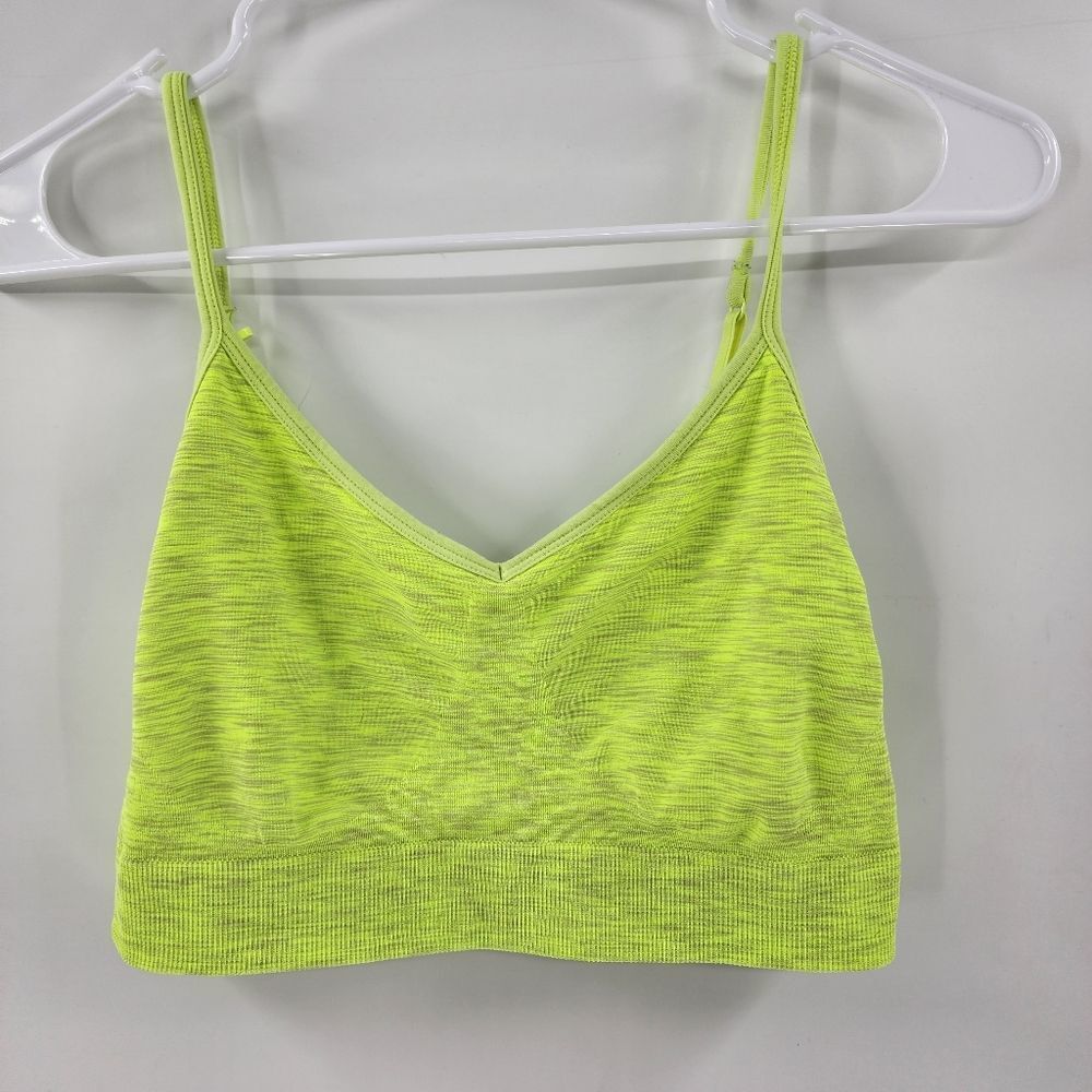 Old navy active lime green sporta bra racerback large